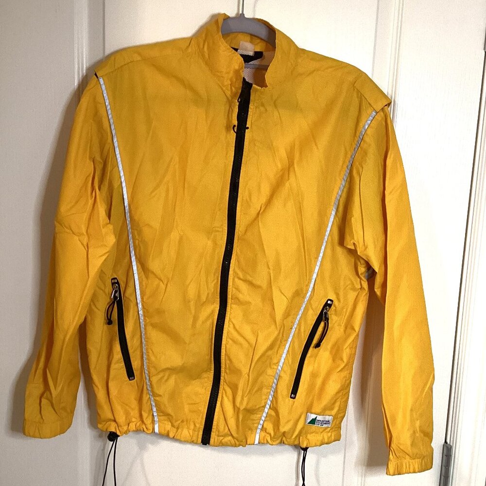 Mountain Equipment Co-op MEC Women's Yellow Cycling Running Jacket Reflectors